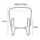 Puff Decorativo Anna Azul Listrado