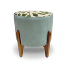 Puff Decorativo Anna Verde Tiffany Floral