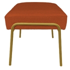 Puff Decorativo Ariel Ferro Base Gold Veludo Terracota - Mont