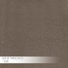 Puff Decorativo Base Gold Elsa Suede Cappuccino G41 - Gran Be