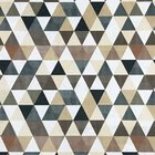 Puff Decorativo Baú Dani Quadrado Estampado Triangulo D87 – D