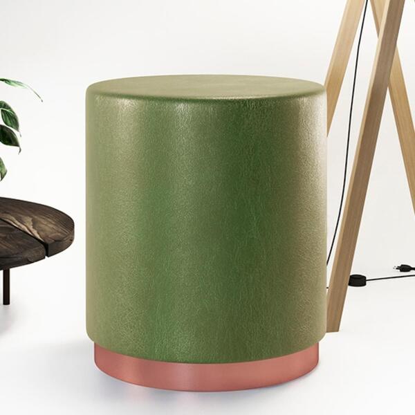 Puff Decorativo Com Cinto Interlaken Verde