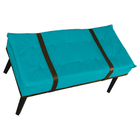 Puff Decorativo Com Cinto Marrom Suede Cores - Ds Estofados -