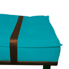 Puff Decorativo Com Cinto Marrom Suede Cores - Ds Estofados -