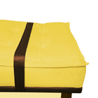 Puff Decorativo Com Cinto Marrom Suede Cores - Ds Estofados -