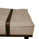 Puff Decorativo Com Cinto Marrom Suede Cores - Ds Estofados -