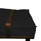 Puff Decorativo Com Cinto Marrom Suede Cores - Ds Estofados -