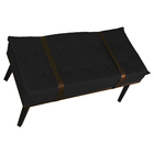 Puff Decorativo Com Cinto Marrom Suede Cores - Ds Estofados -