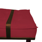 Puff Decorativo Com Cinto Marrom Suede Cores - Ds Estofados -