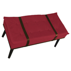 Puff Decorativo Com Cinto Marrom Suede Cores - Ds Estofados -