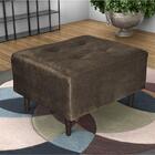 Puff Decorativo Com Pés Palito Piva - Marrom Chocolate