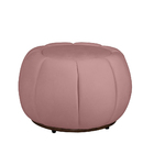 Puff Decorativo Concha Veludo Rosa - Montanaris Decor