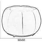 Puff Decorativo Concha Veludo Verde - Montanaris Decor