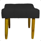 Puff Decorativo Confortável Retangular Para Sala Recepção Qua