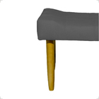 Puff Decorativo Confortável Retangular Para Sala Recepção Qua