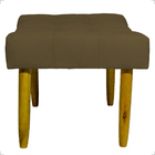 Puff Decorativo Confortável Retangular Para Sala Recepção Qua