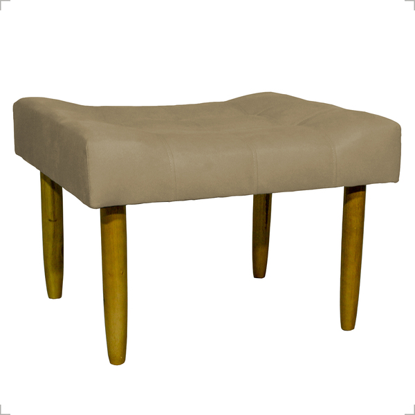 Puff Decorativo Confortável Retangular Para Sala Recepção Qua