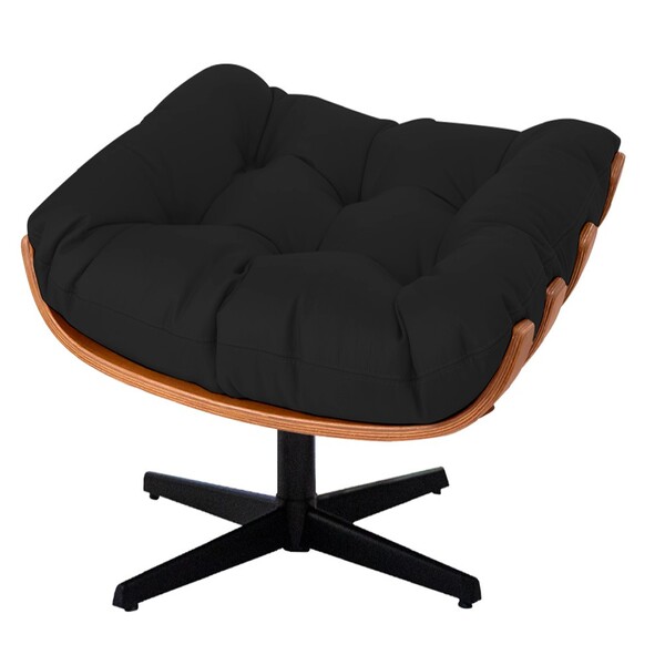 Puff Decorativo Costela Base Giratório Corano - Doce Sonho Mó