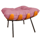 Puff Decorativo Costela Suede Rosa - Ds Estofados