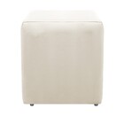 Puff Decorativo Dado Corano Bege - Amarena Móveis