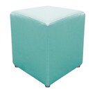 Puff Decorativo Dado Suede Azul Tiffany - Amarena Móveis