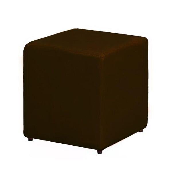 Puff Decorativo Dado Suede Chocolate - Dominic Decor