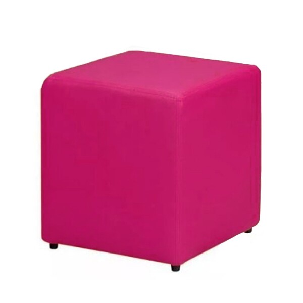 Puff Decorativo Dado Suede Rosa Pink - Dominic Decor