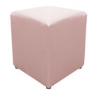 Puff Decorativo Dado Suede Rosê - Amarena Móveis