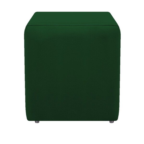 Puff Decorativo Dado Suede Verde - Amarena Móveis
