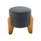 Puff Decorativo Descanso Luxo Matrix Cinza