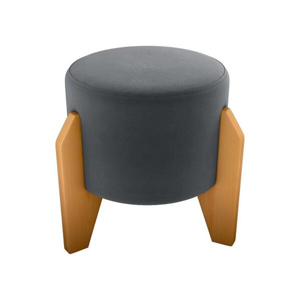 Puff Decorativo Descanso Luxo Matrix Cinza