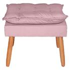 Puff Decorativo E Moderno Opala Com Pés Palito Em Veludo