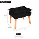 Puff Decorativo E Moderno Opala Com Pés Palito Em Veludo