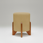 Puff Decorativo Eloah Redondo Assento Extra Para Sala Quarto