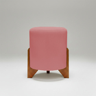 Puff Decorativo Eloah Redondo Assento Extra Para Sala Quarto