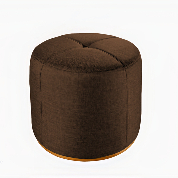 Puff Decorativo Fendi Em Veludo 50cm Konfor