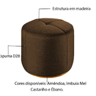 Puff Decorativo Fendi Em Veludo 50cm Konfor