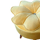 Puff Decorativo Floratta Veludo Amarelo - Speciale Home