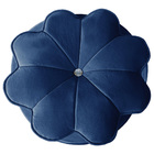 Puff Decorativo Floratta Veludo Azul- Star Confort