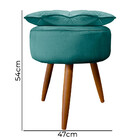 Puff Decorativo Floratta Veludo - Star Confort