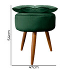 Puff Decorativo Floratta Veludo - Star Confort