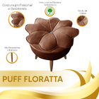 Puff Decorativo Floratta Veludo Terracota - Star Confort
