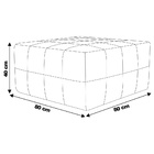 Puff Decorativo Freddie 80x80 Couro Mel G34 - Gran Belo