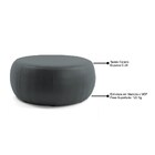 Puff Decorativo Golf 105cm C-03 Corano Cinza - Domi