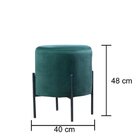 Puff Decorativo Hera Com Design Elegante E Atemporal Veludo V