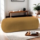 Puff Decorativo Itália 100cm Sala Escritorio Luxo Bouclé - Am