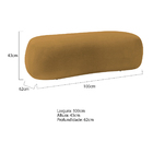 Puff Decorativo Itália 100cm Sala Escritorio Luxo Bouclé - Do