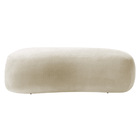 Puff Decorativo Itália 100cm Sala Escritorio Luxo Linho - Ama