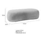 Puff Decorativo Itália 100cm Sala Escritorio Luxo Linho - Doc