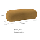 Puff Decorativo Itália 120cm Sala Escritorio Luxo Bouclé - Do